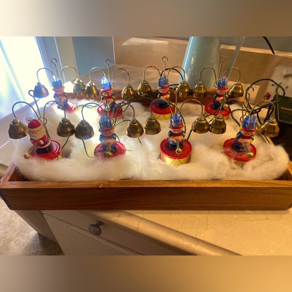 SOLD: Vintage! Mr. Christmas Bell Soldiers with Santa